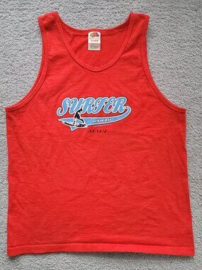 Vintage Y2K/90's Surfer Maui Hawaii Graphic Tank Top MENS SIZE M